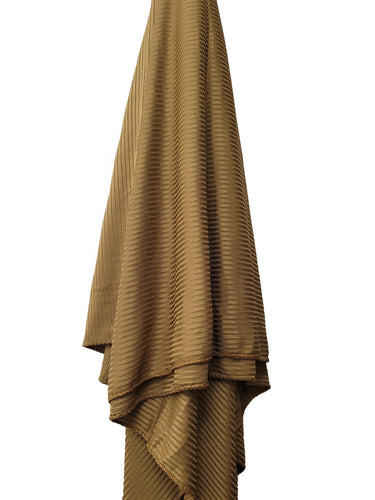 Shop Gold Ribbed Jersey Hijab Online | The Desimod Hijab and Modestwear Store