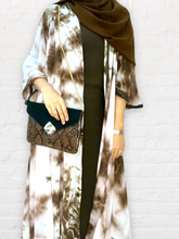 Load image into Gallery viewer, Brown Tie-Dye Abaya
